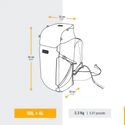 WOMEN’S TRAVEL TREKKING BACKPACK TRAVEL 900 50+6 L WITH SUITCASE OPENING 16 WOMEN’S TRAVEL TREKKING BACKPACK TRAVEL 900 50+6 L WITH SUITCASE OPENING -Camping Products Store k00098c9abe81ff0b556ccc914d17294b
