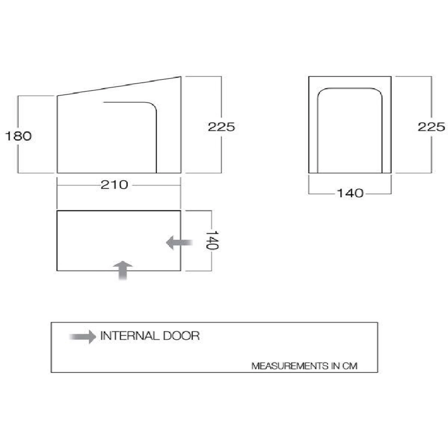 Vanguard Vango Caravan Awning Hanging Bedroom Inner Tent Midnight 2 Vanguard Vango Caravan Awning Hanging Bedroom Inner Tent Midnight - Image 2