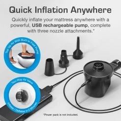 Single Camping Air Bed – Navy/White -Camping Products Store k0a5c33e6003e398342410552331f9a4f