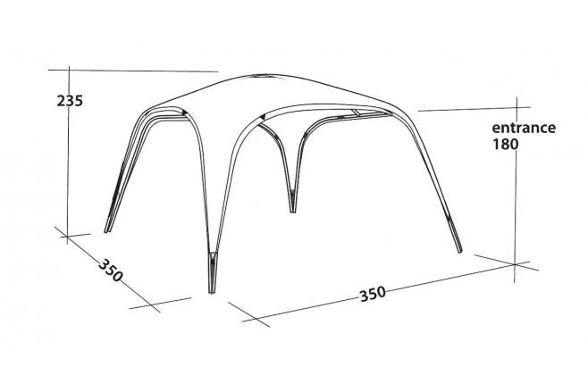 Outwell Summer Lounge L Gazebo 2 Outwell Summer Lounge L Gazebo - Image 2