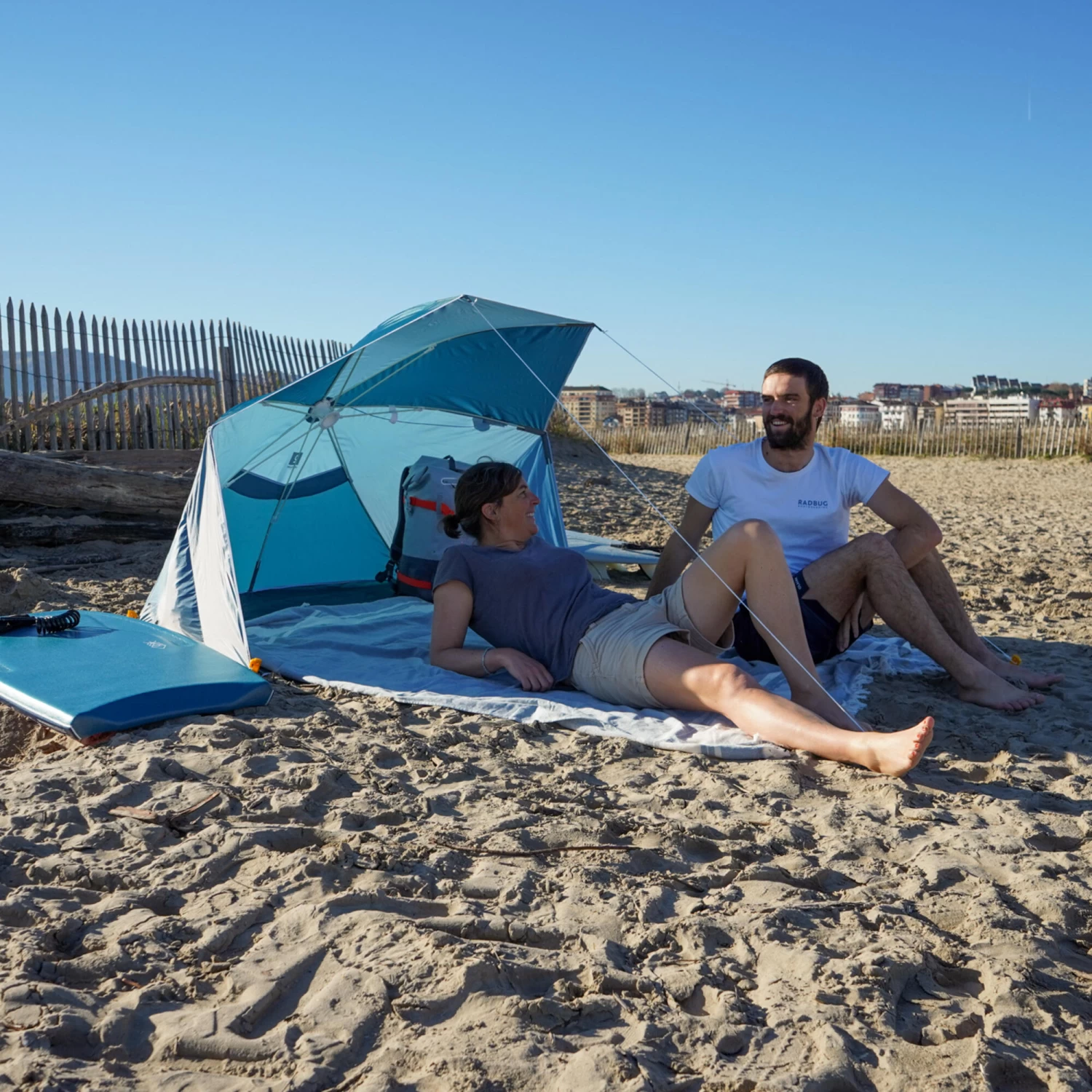 Decathlon ED SUN SHELTER IWIKO 180 UPF50 + 3 SEATS BLUE 3 Decathlon ED SUN SHELTER IWIKO 180 UPF50 + 3 SEATS BLUE - Image 3