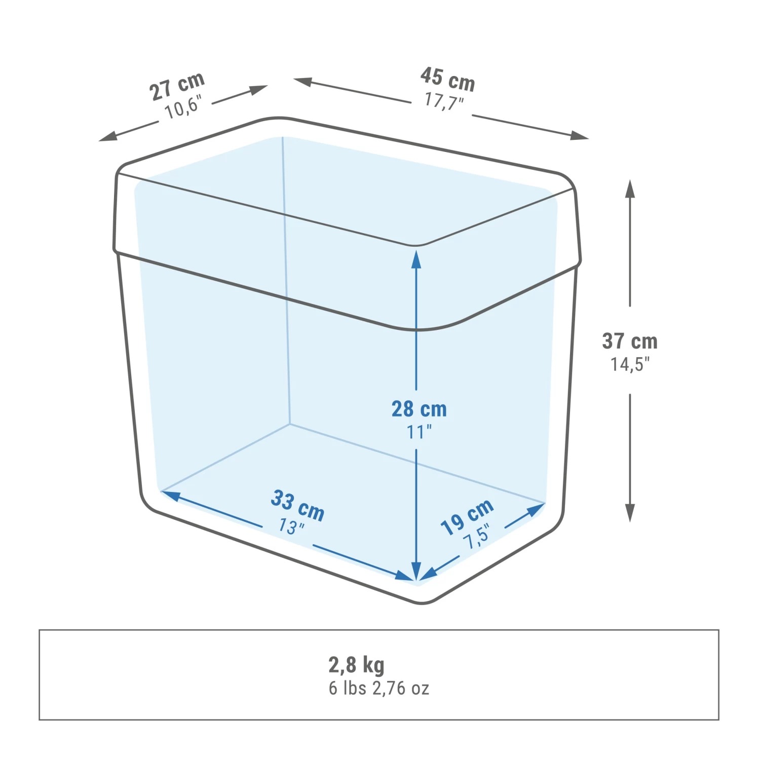 Quechua Camping Rigid Cooler - 24 L 2 Quechua Camping Rigid Cooler - 24 L - Image 2