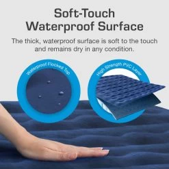 Single Camping Air Bed – Navy/White -Camping Products Store k769a28be83a2efead55da41c8ba034e9