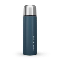 Quechua Stainless Steel Insulated Hiking Bottle 1 L Blue
