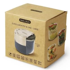 Black+Blum Glass Lunch Bowl 600ml Slate -Camping Products Store k7ff4b31510fd40cb41416ee292147b94