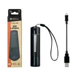 Rechargeable Torch - 300 Lm -Camping Products Store k8924a75fdc9270bd254cb6a6aeacc8ea