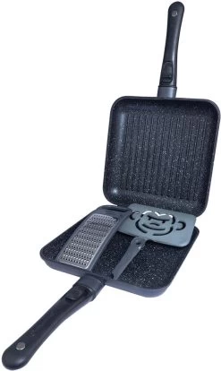 RidgeMonkey Connect Pan & Griddle XXL Granite Edition (RM781) -Camping Products Store k8ab763671cb8738260db4e14bea35588