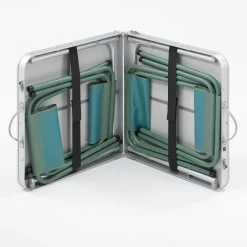 Quechua FOLDING CAMPING TABLE - 4 STOOLS - 4 TO 6 PEOPLE -Camping Products Store ka15dbccbde3aac477132c6137450edf7