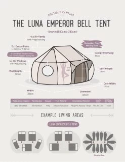 Luna Emperor Bell Tent -Camping Products Store kbe4402828513e30b81ff2f4a55b5bfc3