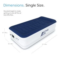 Single Comfort Plus Air Bed – Navy/White -Camping Products Store keea0c8795e789d6f029d2dd29aff483a