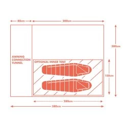 Kamper Compact Pole & Sleeve Driveaway Campervan Awning -Camping Products Store kff9b410ba64a3f14bc2e36987da7a64f